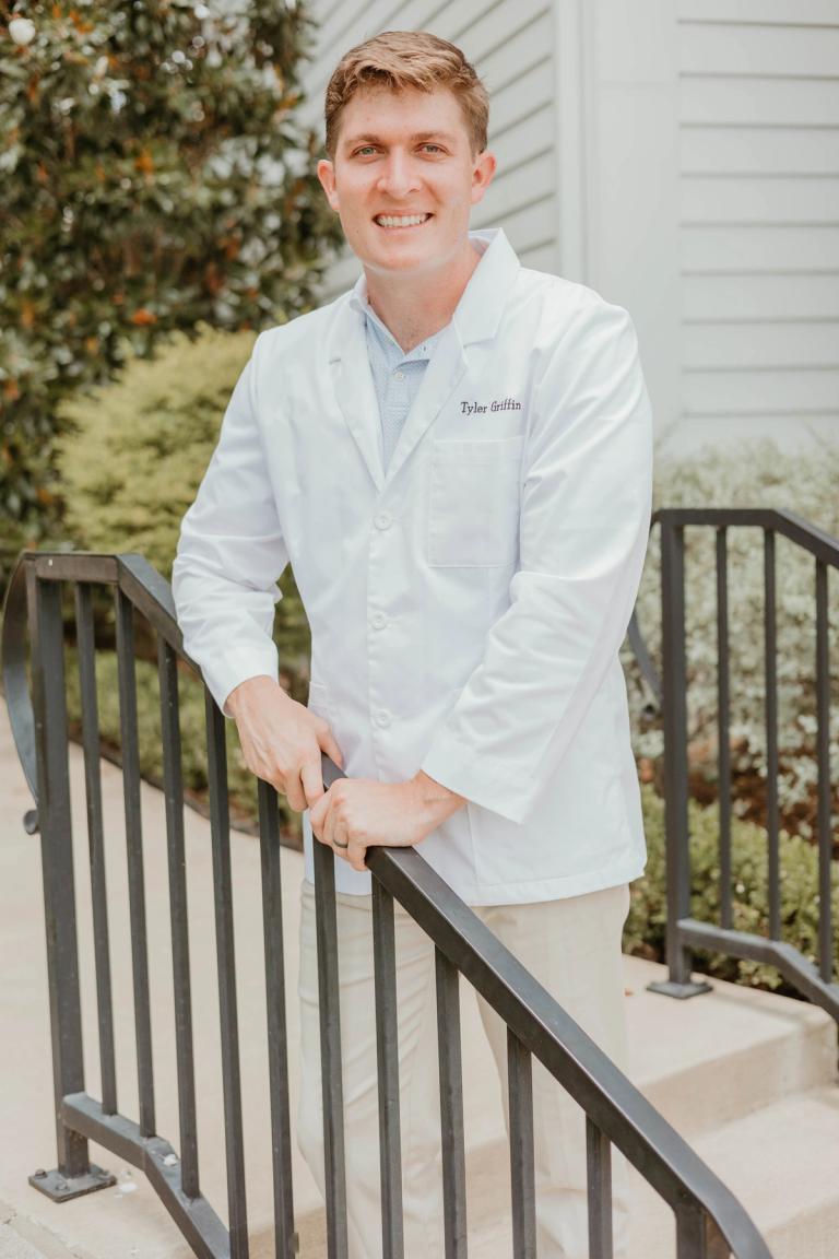 Dr. Tyler Griffin outside Griffin Dental