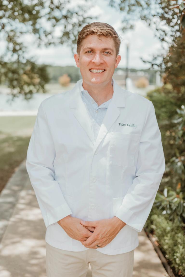 Dr. Tyler Griffin outside Griffin Dental